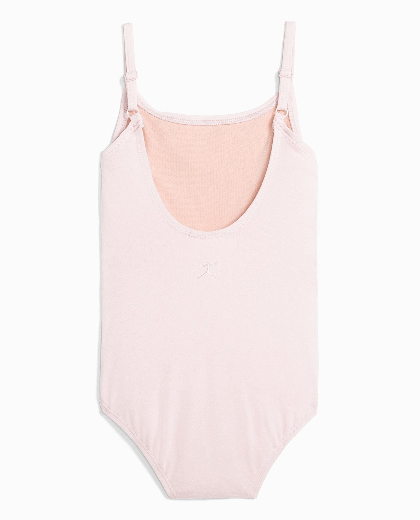 Back View Of Danskin Theatrical Pink Girl'S Cotton Camisole Leotard | DSK THEATRICAL PINK