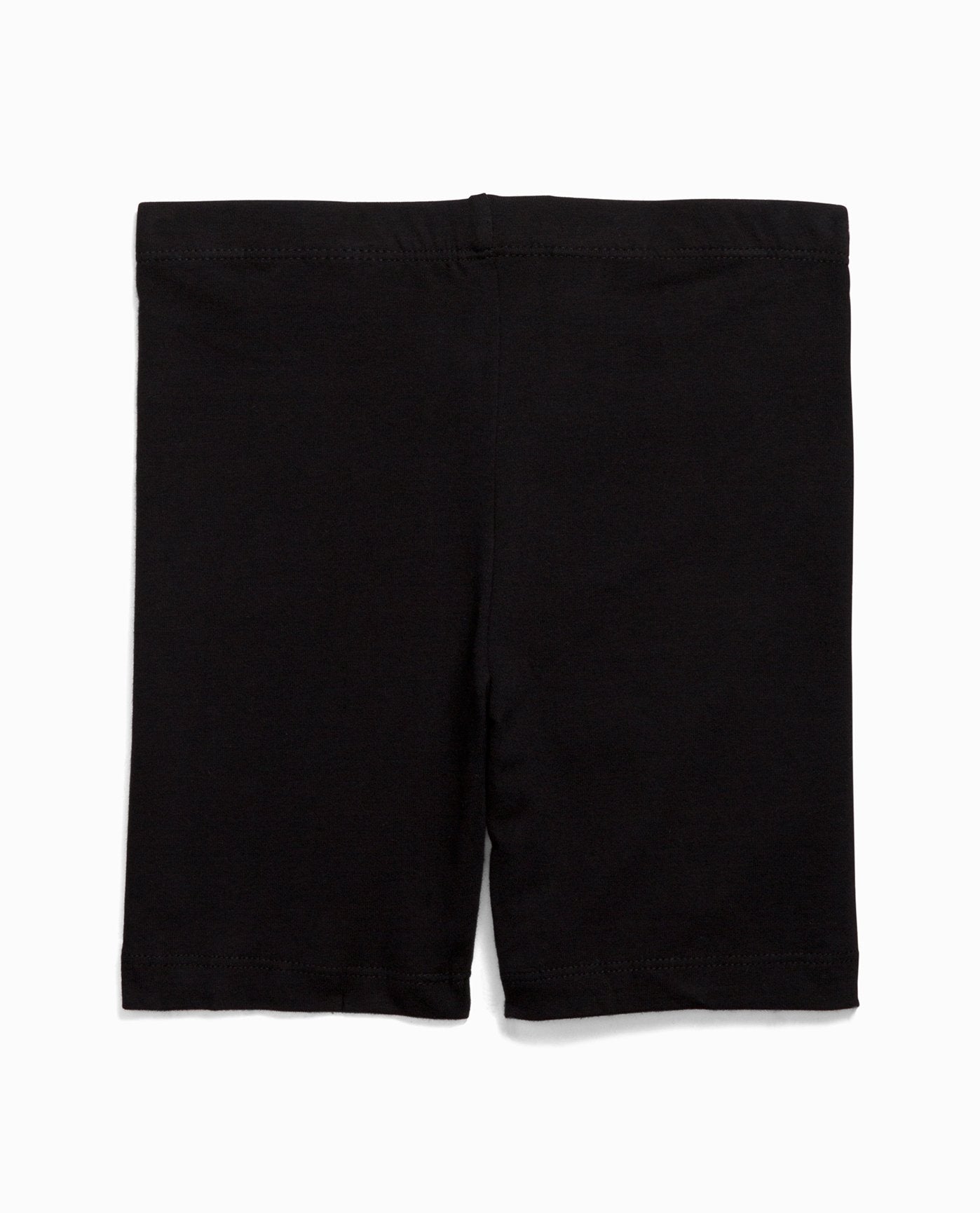 Back View Of Danskin Black Girl'S 5-Inch Bike Short | DSK BLACK
