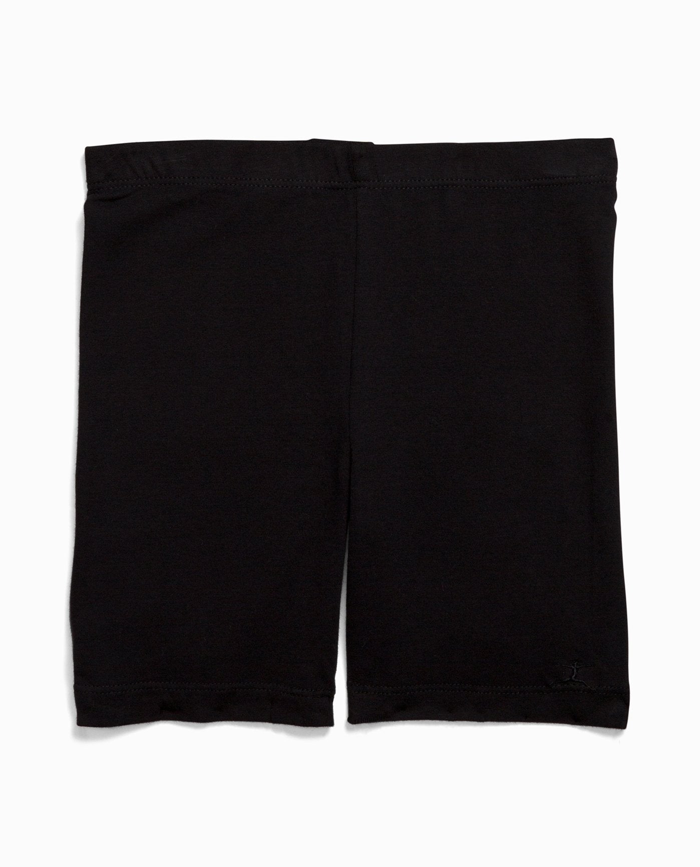 Front View Of Danskin Black Girl'S 5-Inch Bike Short | DSK BLACK