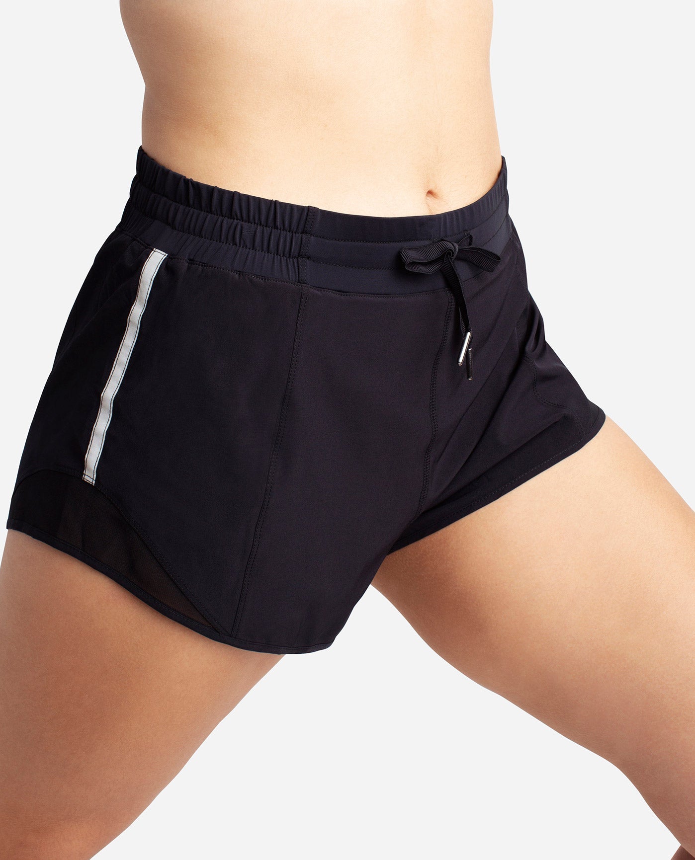 Detail View Of Danskin Black Runner Short | DSK BLACK