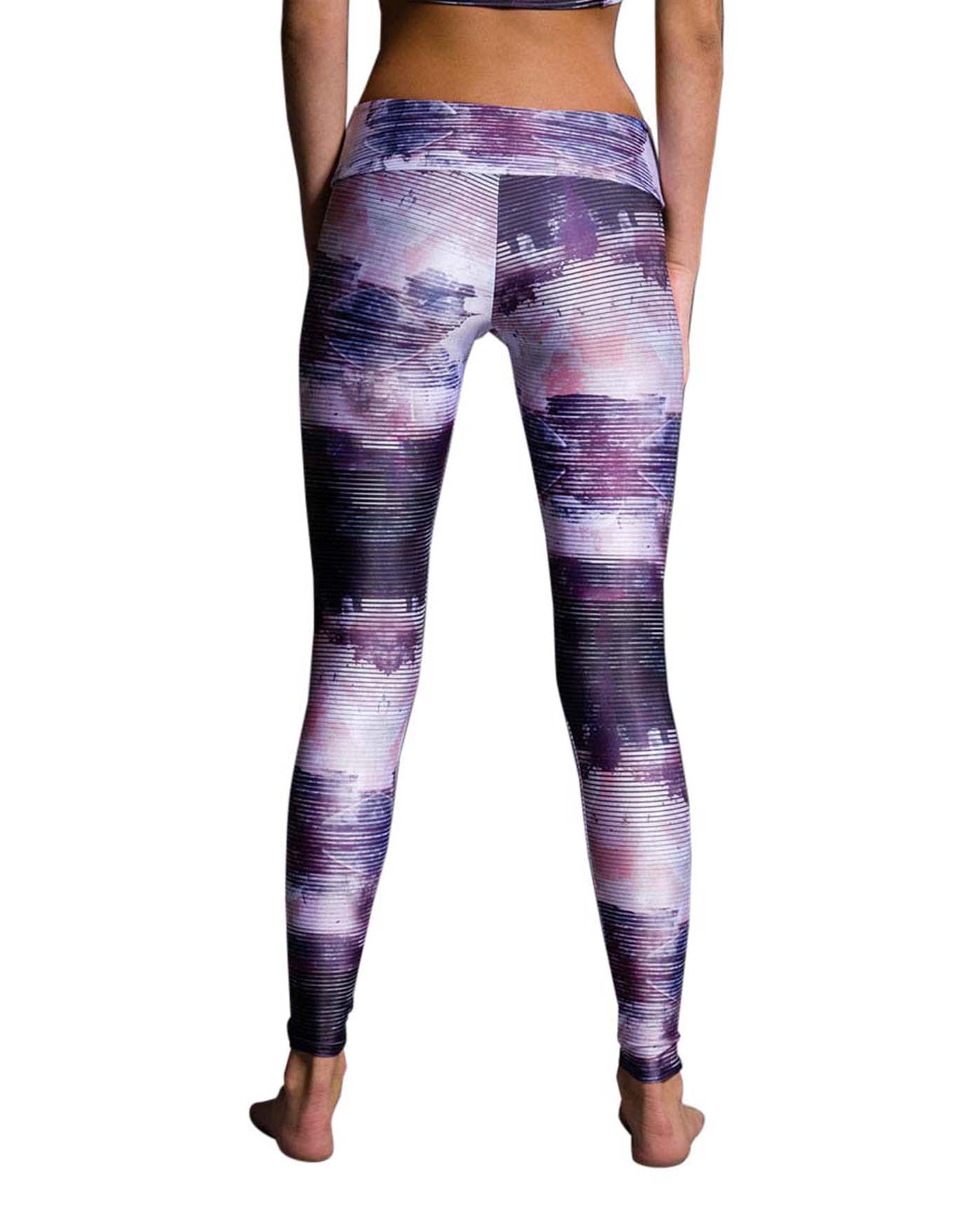 Back View of Onzie Abstract Long Legging | ONZ ABSTRACT