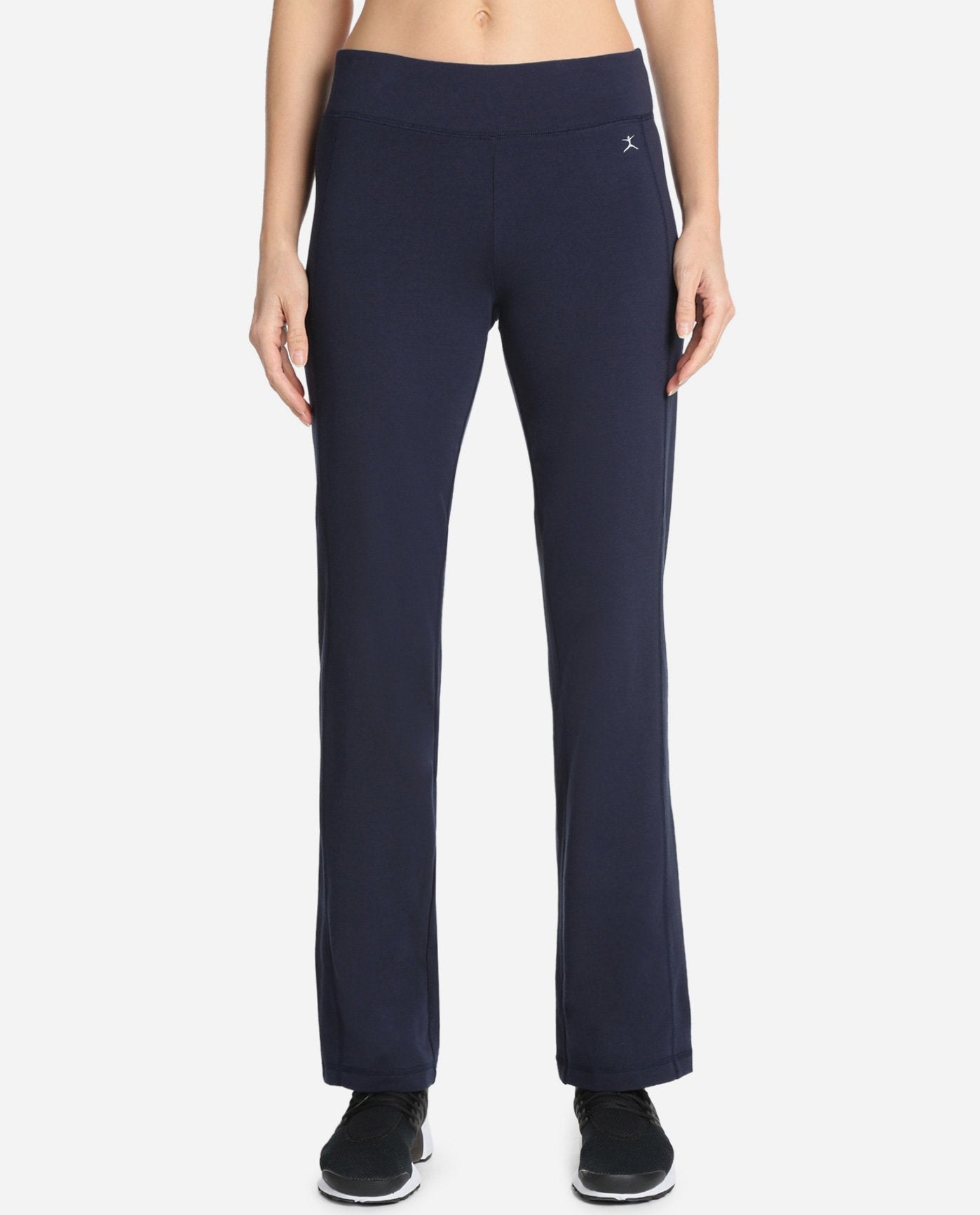 Front View Of Danskin Midnight Navy Essentials Yoga Pant | DSK MIDNIGHT NAVY