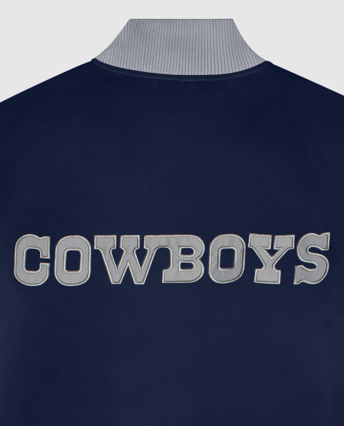 Alternate Detail View of Starter Navy Dallas Cowboys Snap-Front Bomber Starter Jacket | STR DALLAS COWBOYS NAVY