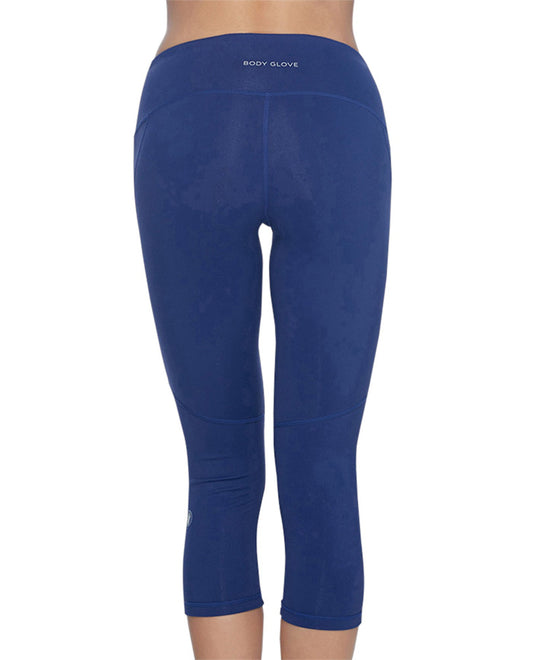Back View of Body Glove Sport Midnight Work It Capri | BGS MIDNIGHT