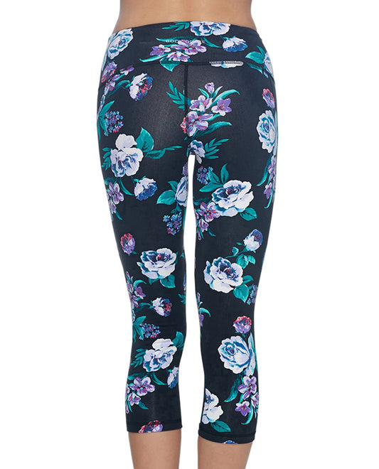 Back View of Body Glove Sport Floral Work It Capri | BGS FLORAL