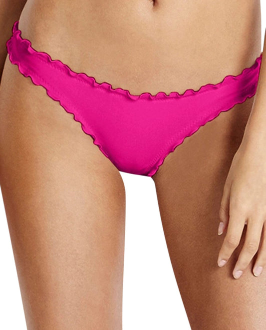 Front View of Seafolly Tahiti Pink Shimmer Hipster Bikini Bottom | SEA TAHITI PINK