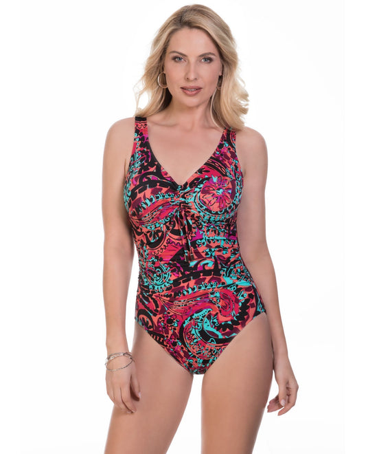 Front View of Magicsuit Dynasty Yasmin One Piece Swimsuit | MAG DYNASTY