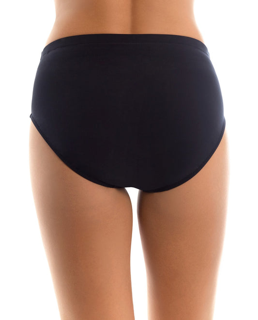 Back View of Magicsuit Black Classic Tankini Bottom | MAG BLACK