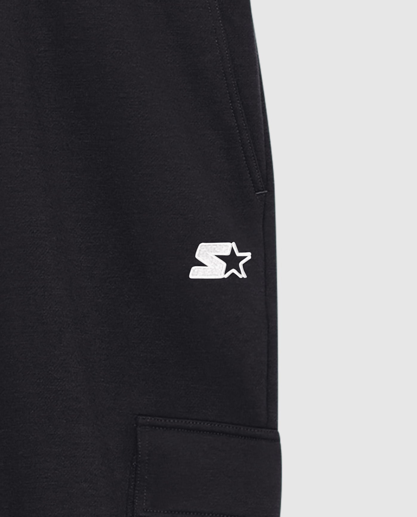 Alternate Detail View of Starter Black Kyle Jogger With Cargo Pockets | STR BLACK