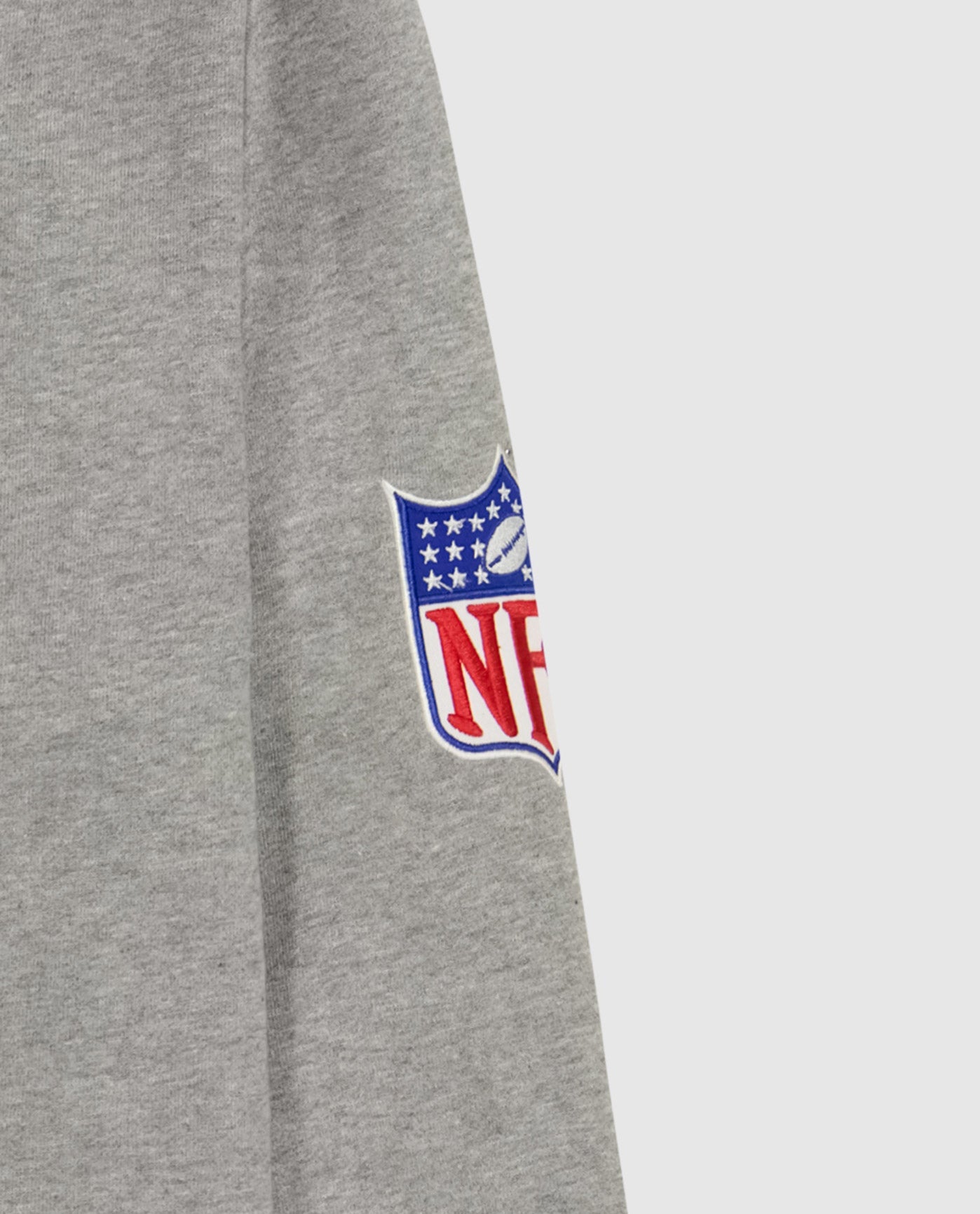 Detail View of Starter Heather Grey Seattle Seahawks Crew Neck Sweatshirt With Zip Pockets | STR SEATTLE SEAHAWKS HEATHER GREY