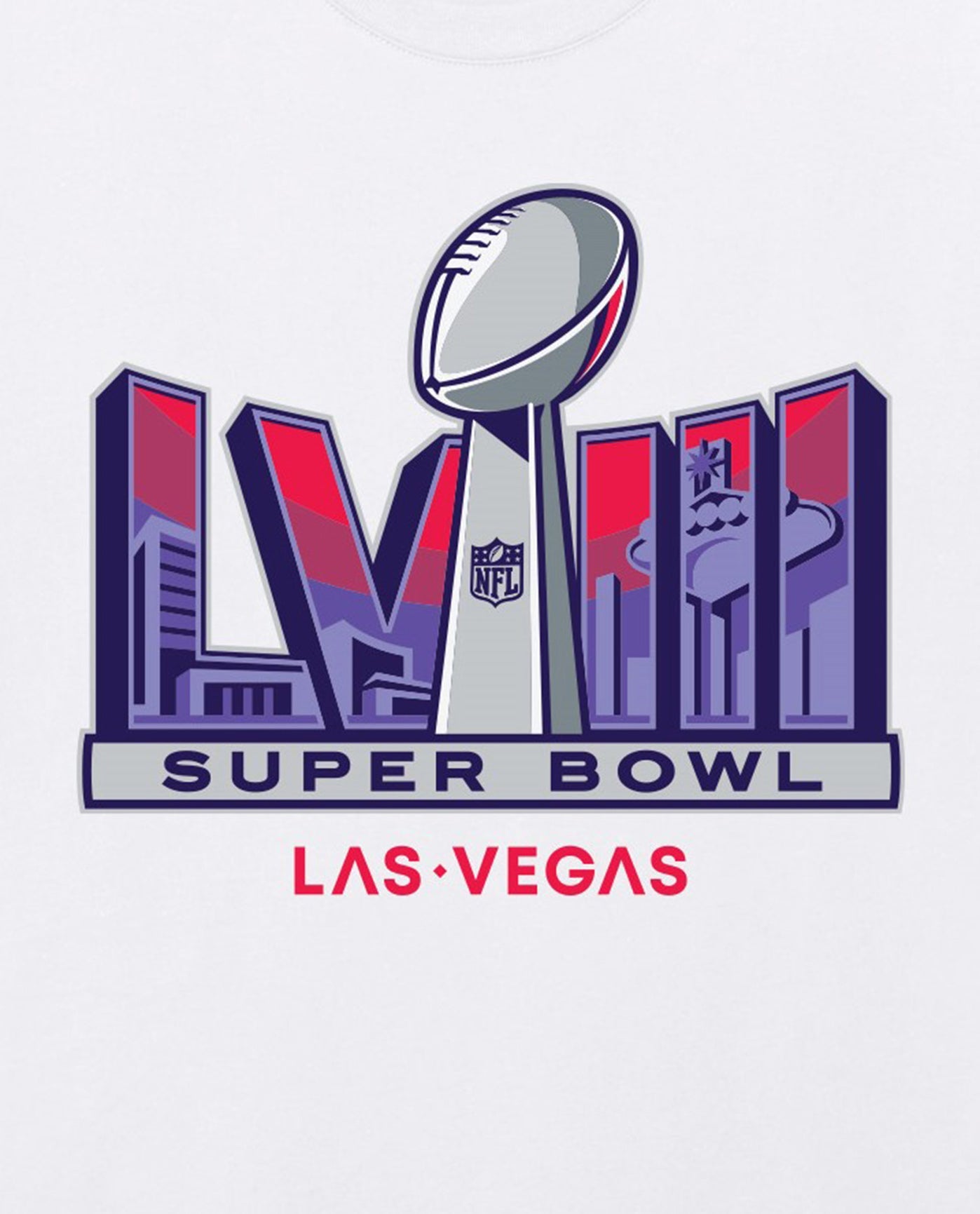 Detail View of Starter White Super Bowl Lviii Shine Down Short Sleeve Starter Shirt | STR WHITE