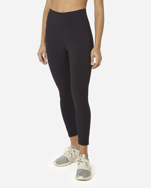 Front View of Danskin Black Salt Breeze Capri Legging | DSK BLACK SALT
