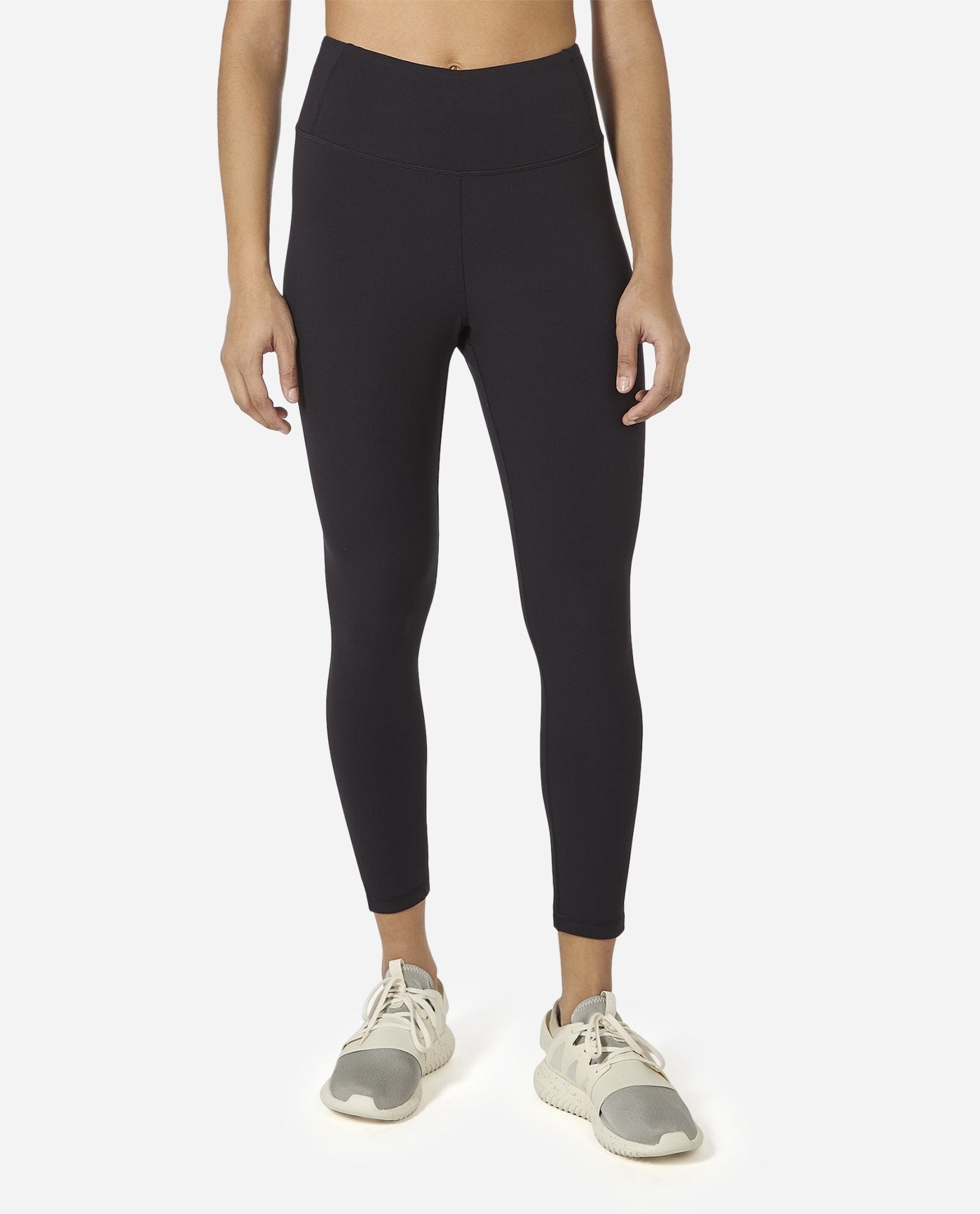 Back View Of Danskin Black Salt Breeze Capri Legging | DSK BLACK SALT