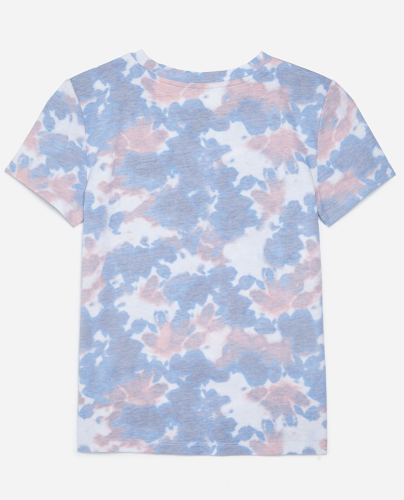Back View Of Danskin Blue Wonder Combo Girls Be Kind Tie Dye Tee | DSK BLUE WONDER COMBO