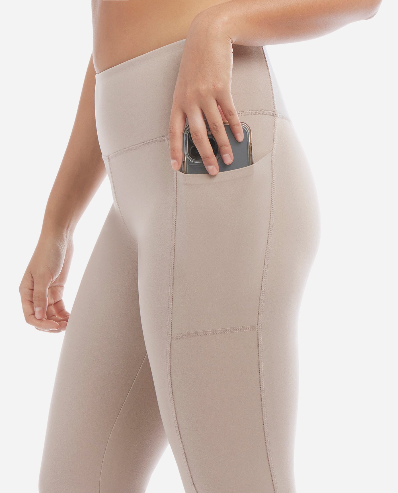 Detail View Of Danskin Atmosphere High Rise Bonded Legging | DSK ATMOSPHERE