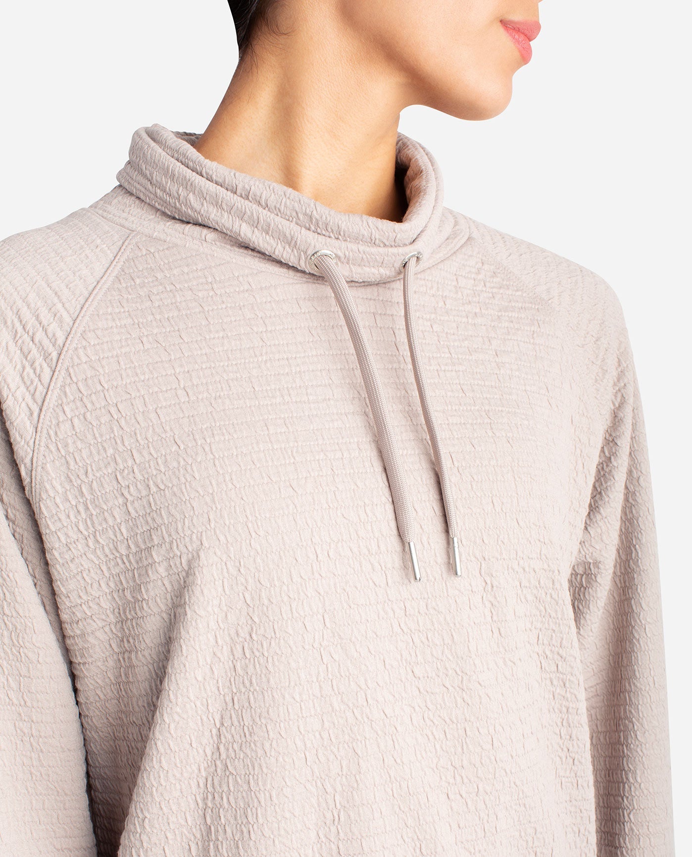 Detail View Of Danskin Atmosphere Textured Pullover | DSK ATMOSPHERE