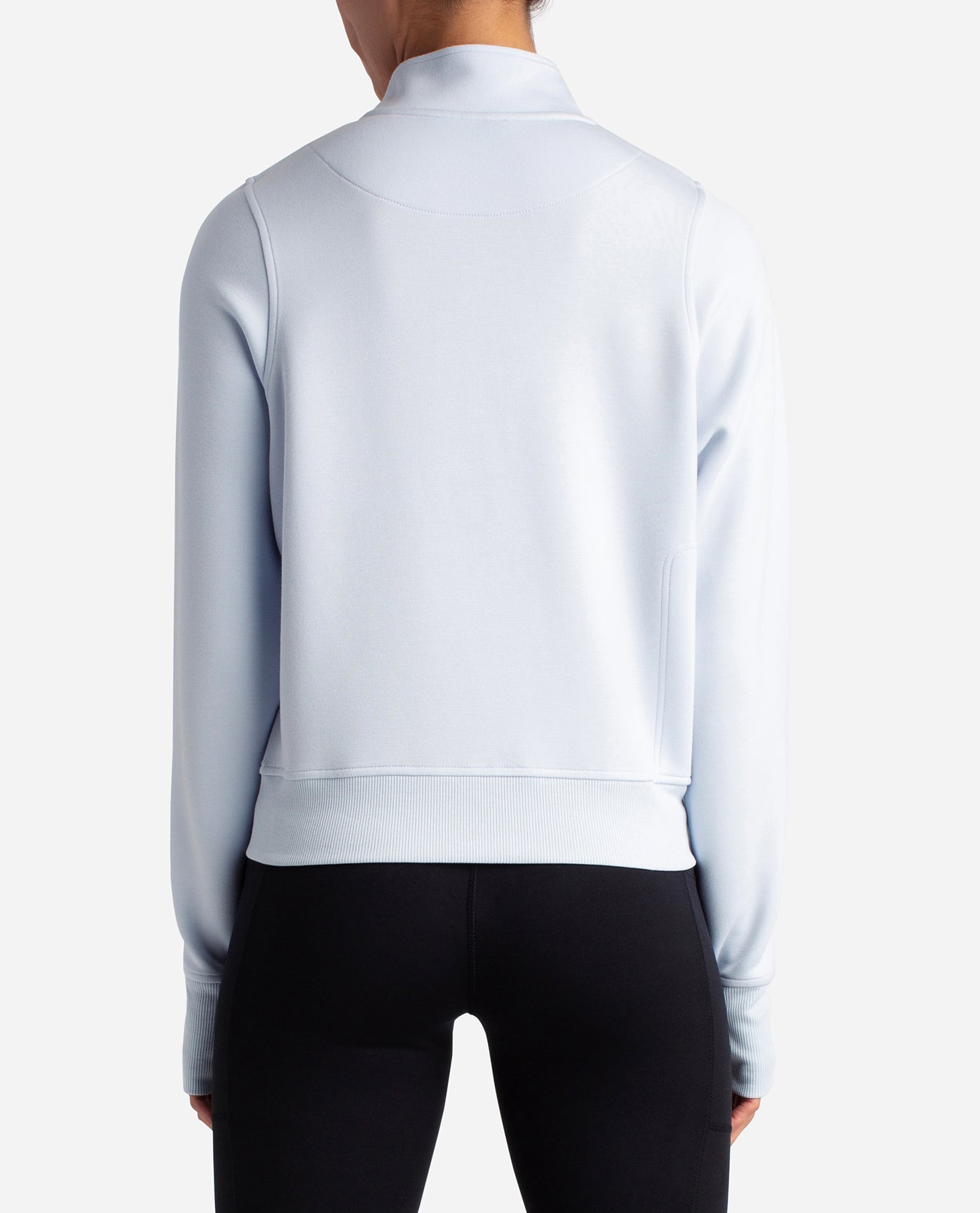 Back View Of Danskin Arctic Ice Cityscape Half Zip | DSK ARCTIC ICE