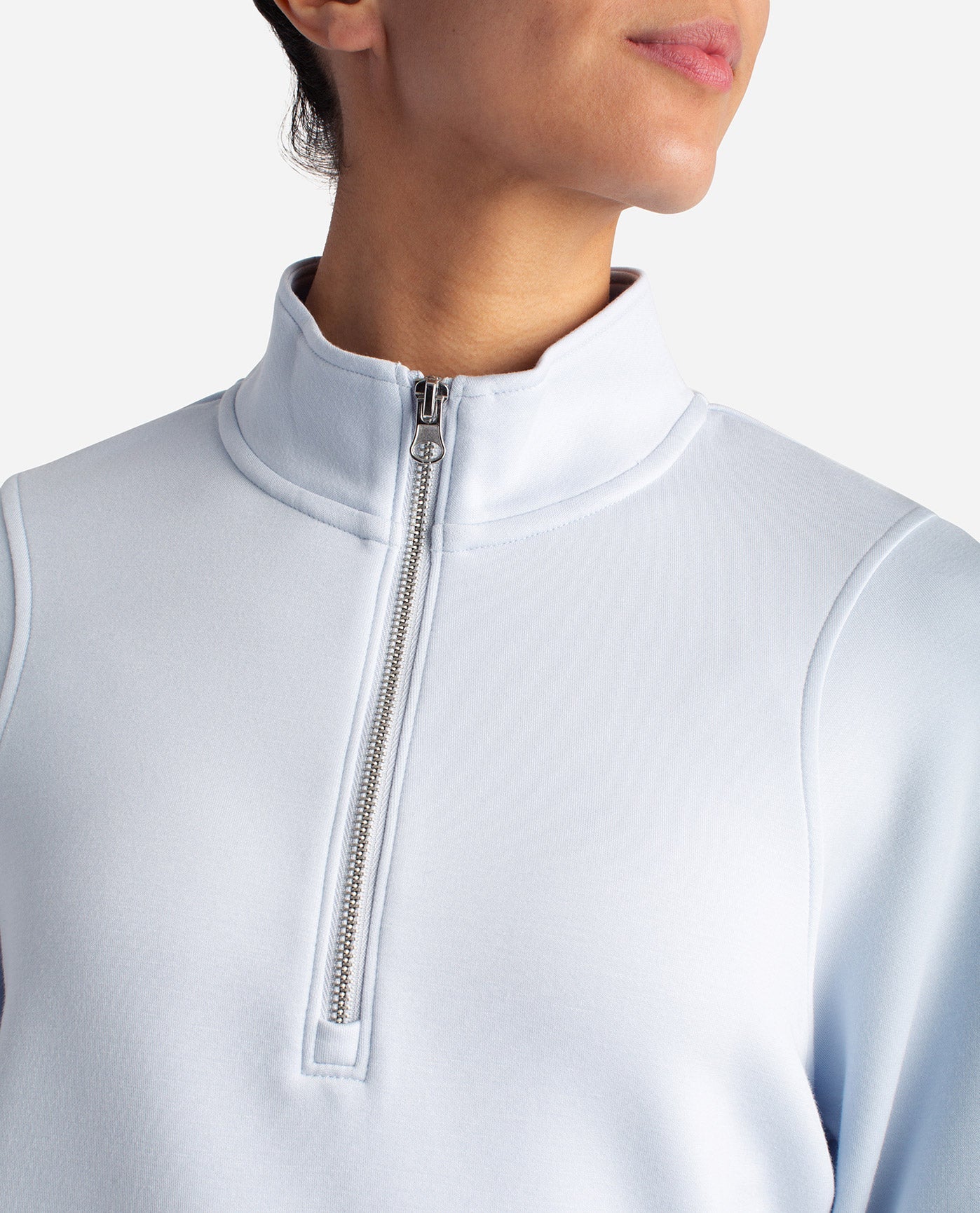 Detail View Of Danskin Arctic Ice Cityscape Half Zip | DSK ARCTIC ICE