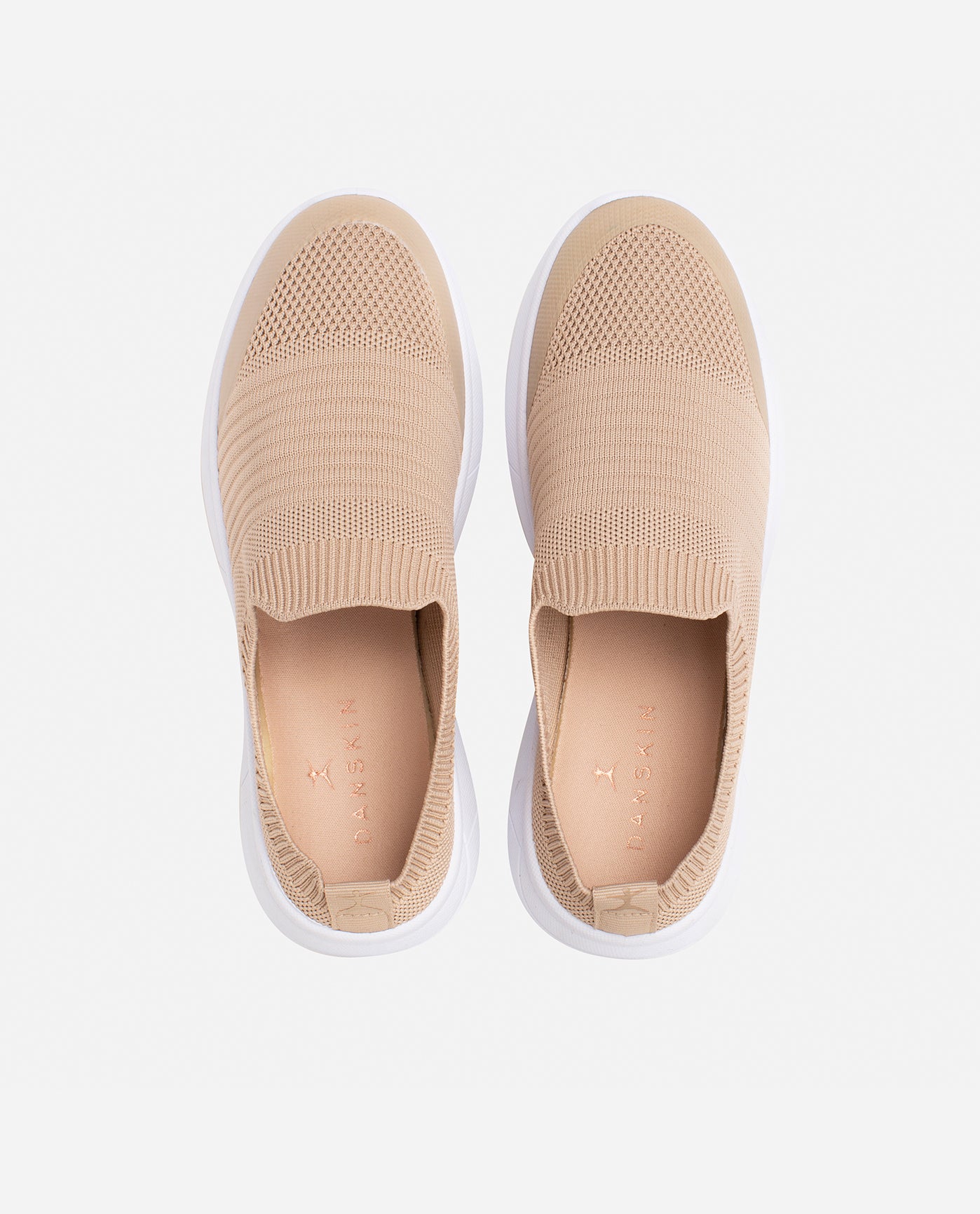 Top View Of Danskin Natural Calming Slip On Sneaker | DSK NATURAL