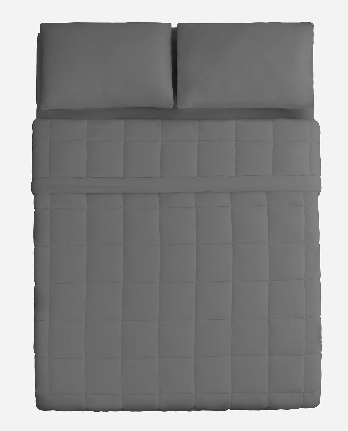 Side View of Danskin Charcoal Perform Performex Comforter Set | DSK CHARCOAL
