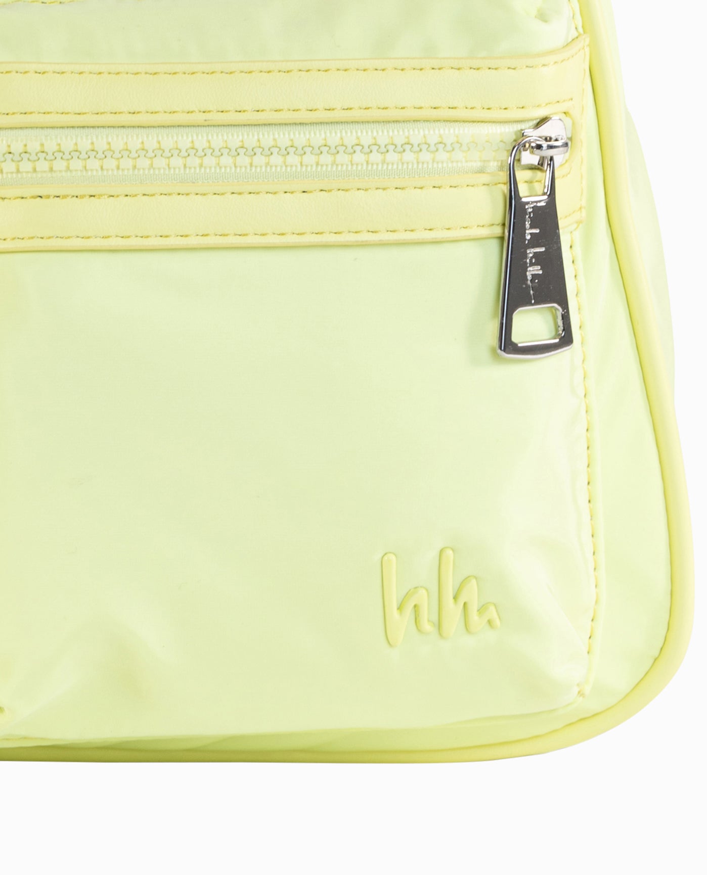 Detail View of Nicole Miller Capri Yellow Nylon Shoulder Bag | NM CAPRI