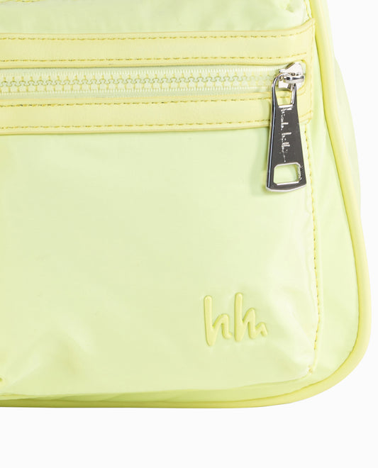 Detail View of Nicole Miller Capri Yellow Nylon Shoulder Bag | NM CAPRI