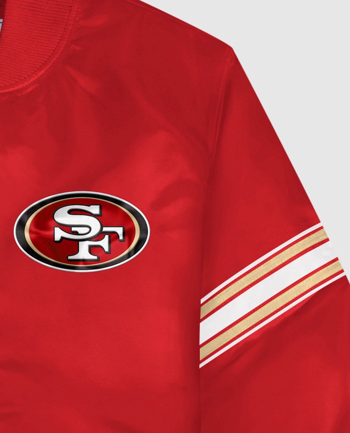 Alternate Detail View of Starter Red San Francisco 49Ers Satin Full-Snap Starter Jacket | STR SAN FRANCISCO 49ERS RED