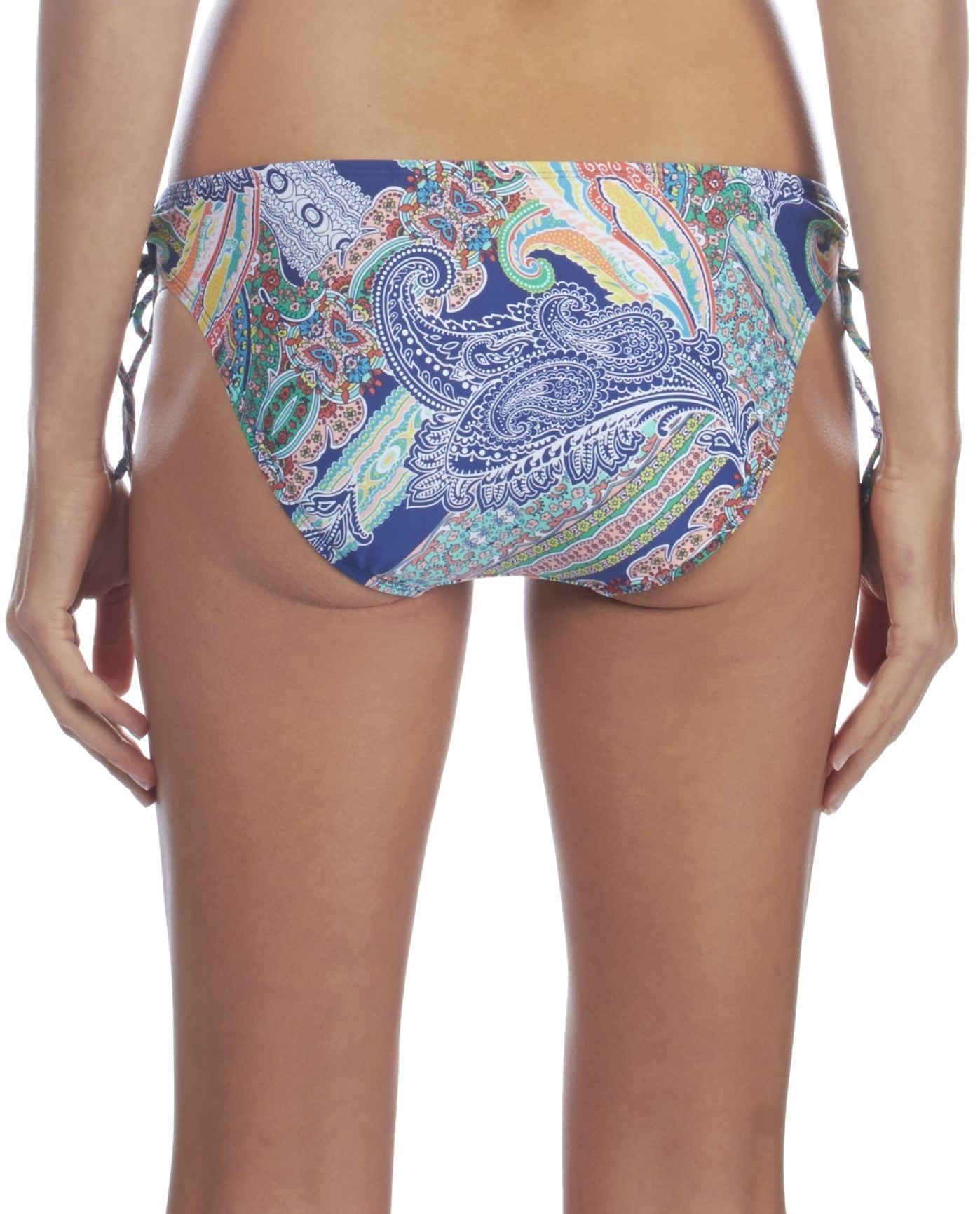 Back View of Kenneth Cole Paisley Intuition Side Tie Bikini Bottom | KKC PAISLEY INTUITION
