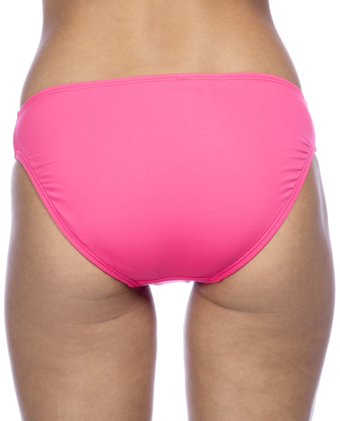 Back View of Kenneth Cole Pink Crochet Hipster Bikini Bottom | KKC PINK