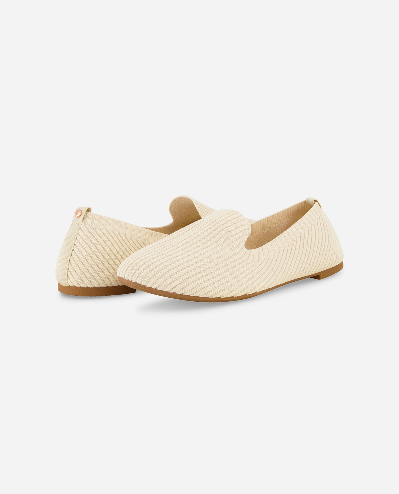 Front View Of Danskin Natural Wish Flats | DSK NATURAL
