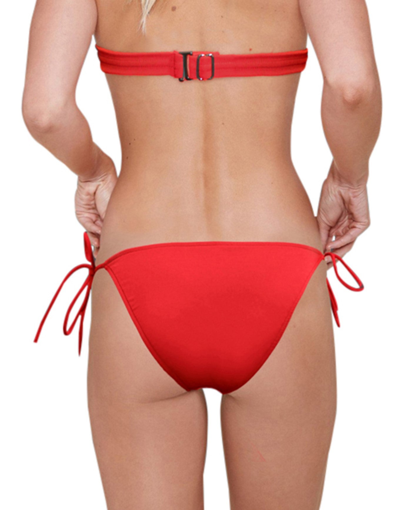Back View of Zali Persimmon String Bikini Bottom | ZAL PERSIMMON