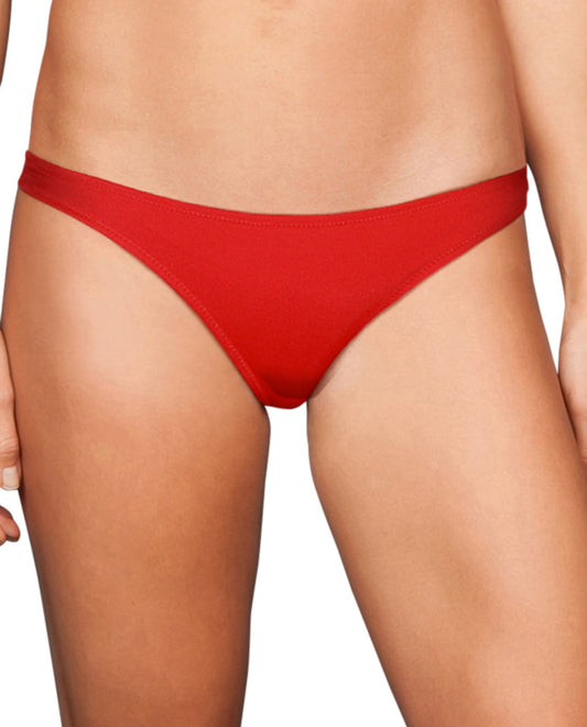 Front View of Zali Persimmon Cheeky Bikini Bottom | ZAL PERSIMMON