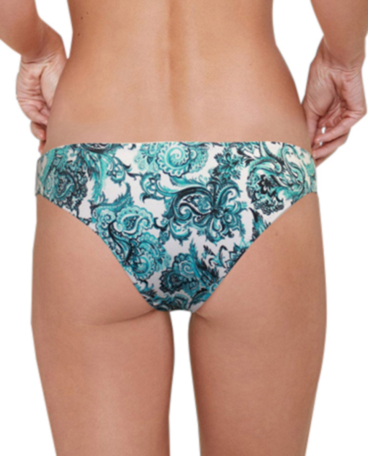 Back View of Zali Peacock Bandana Hipster Bikini Bottom | ZAL PEACOCK