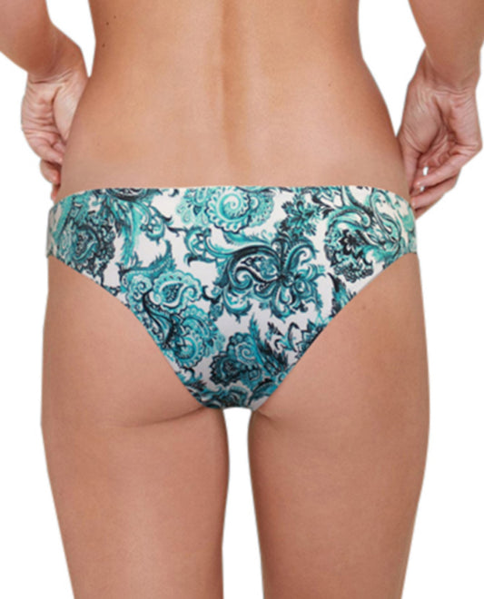 Back View of Zali Peacock Bandana Hipster Bikini Bottom | ZAL PEACOCK
