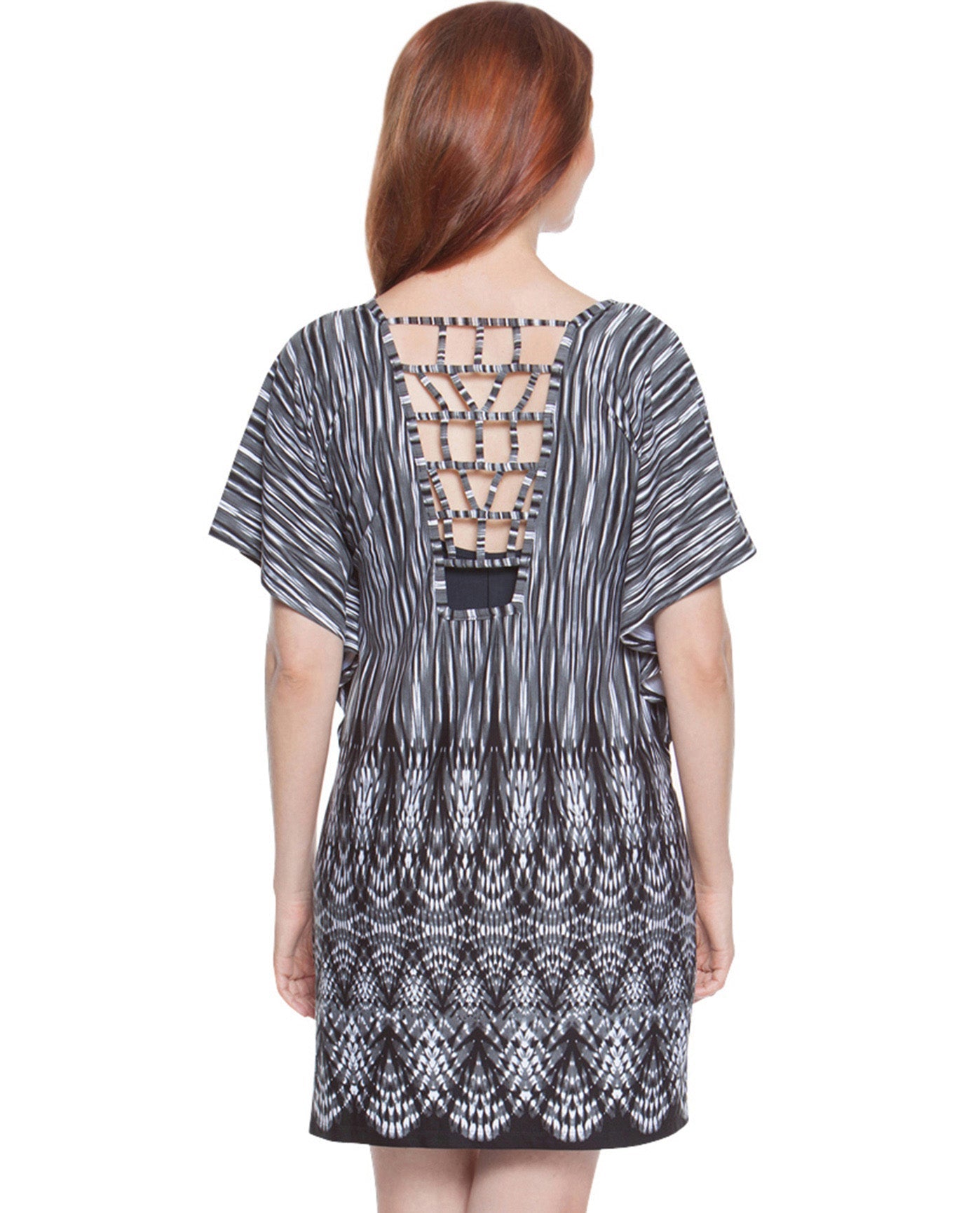 Back View Of Dotti Tie Dye Festival Flutter Tunic | DOT FESTIVAL