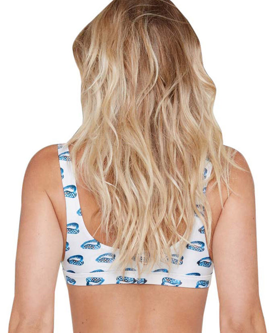 Back View Of Stone Fox Swim Conch Shell Coco Bralette Bikini Top | SFS CONCH SHELL