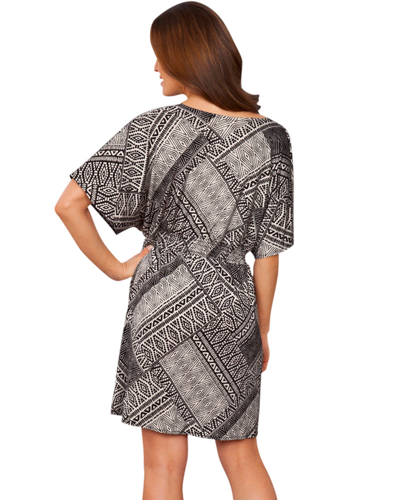 Back View Of Dotti Nefertiti Tunic Cover Up | DOT NEFERTITI