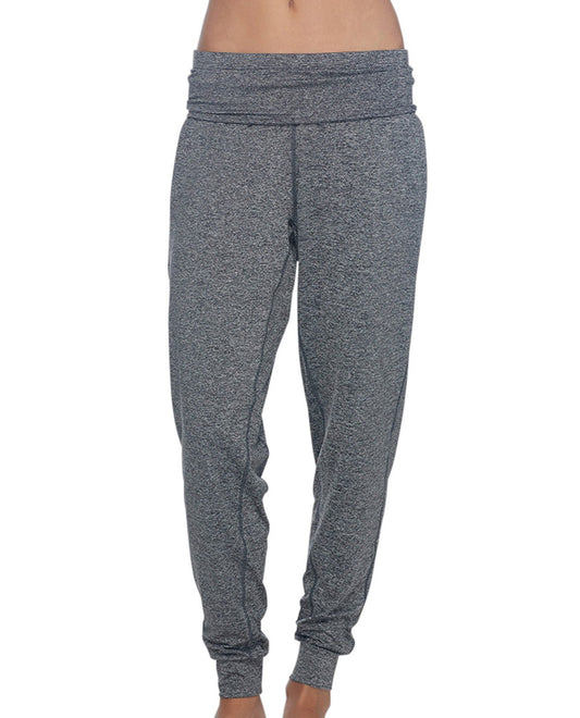 Front View Of Body Glove Sport Heather Grey Dojo Sweatpants | BGS Grey