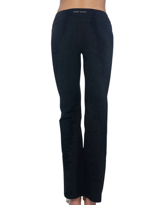 Back View Of Body Glove Sport Black Hexa Legging | BGS Black