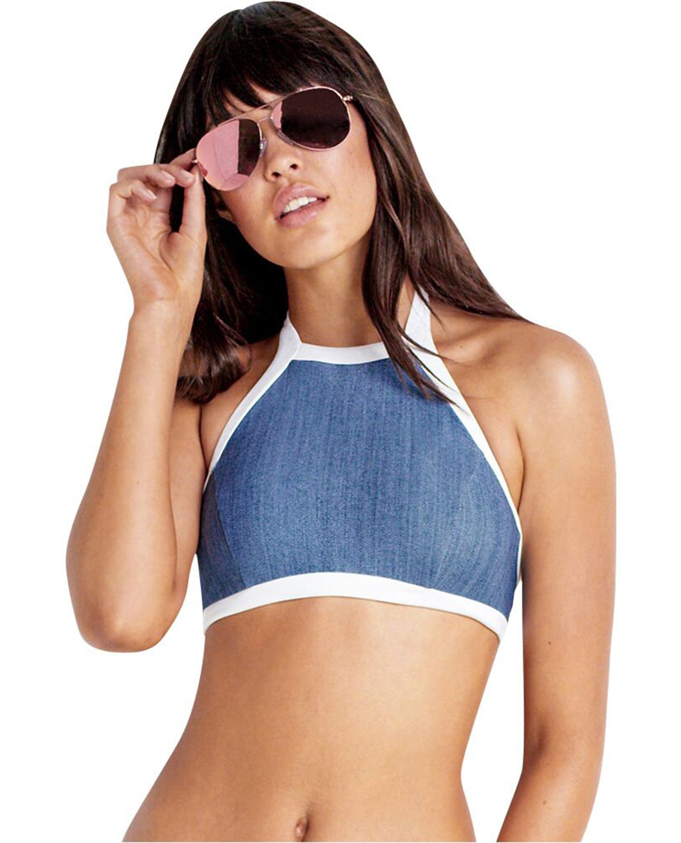 Seafolly high neck bikini top on sale