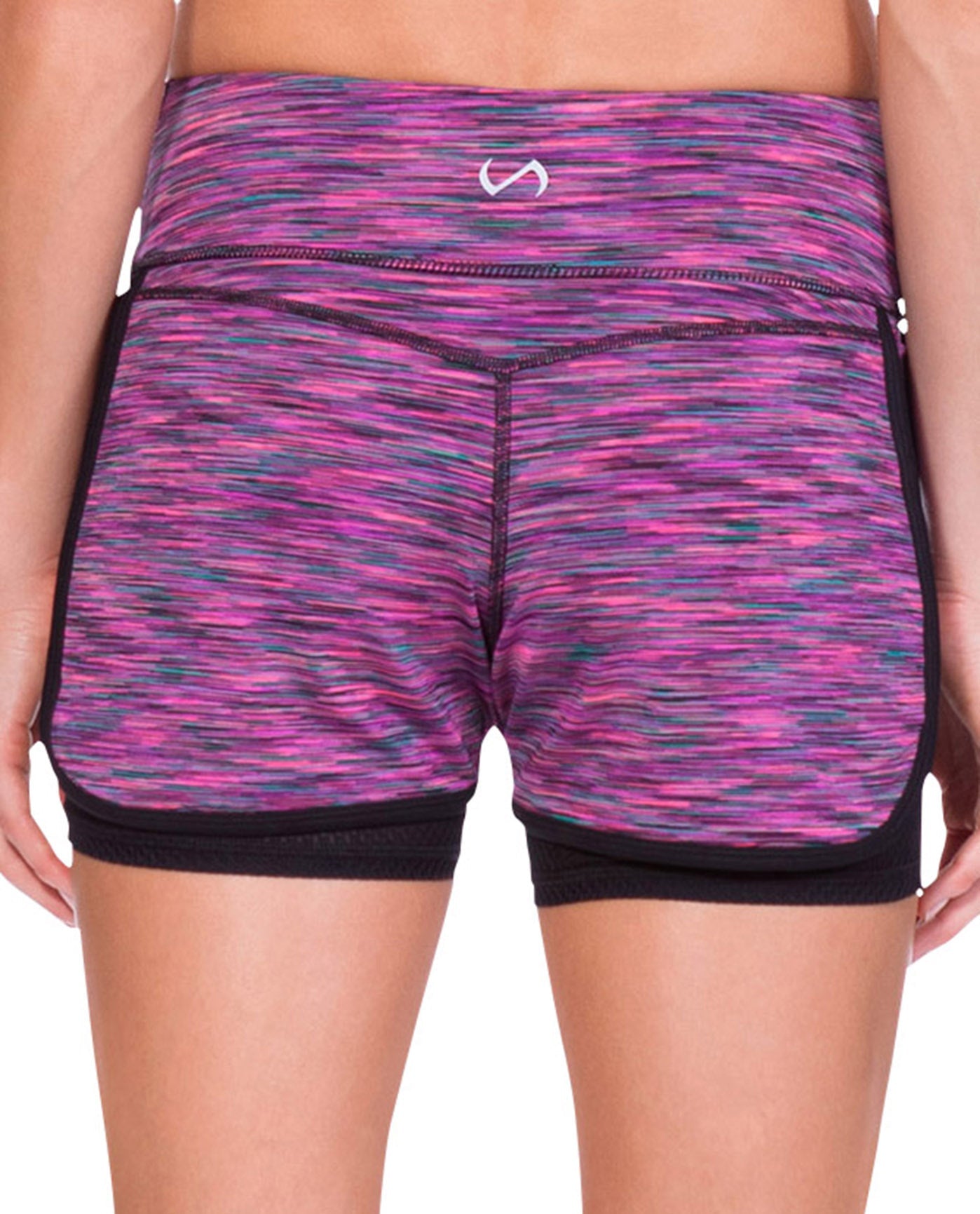 Back View Of TLF Apparel Headline Ash Grey Dueces Runner Short | TLF SANGRIA