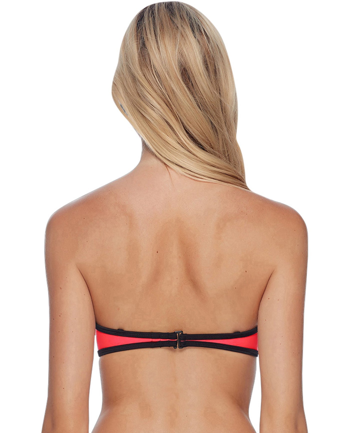 Back View Of Body Glove Borderline Fame Demi-Bust Bandeau Underwire Bikini Top | BDG Borderline