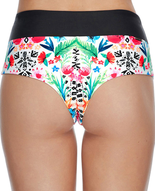 Back View Of Body Glove Reflection Sweetie High Waisted Bikini Bottom | BDG Reflection