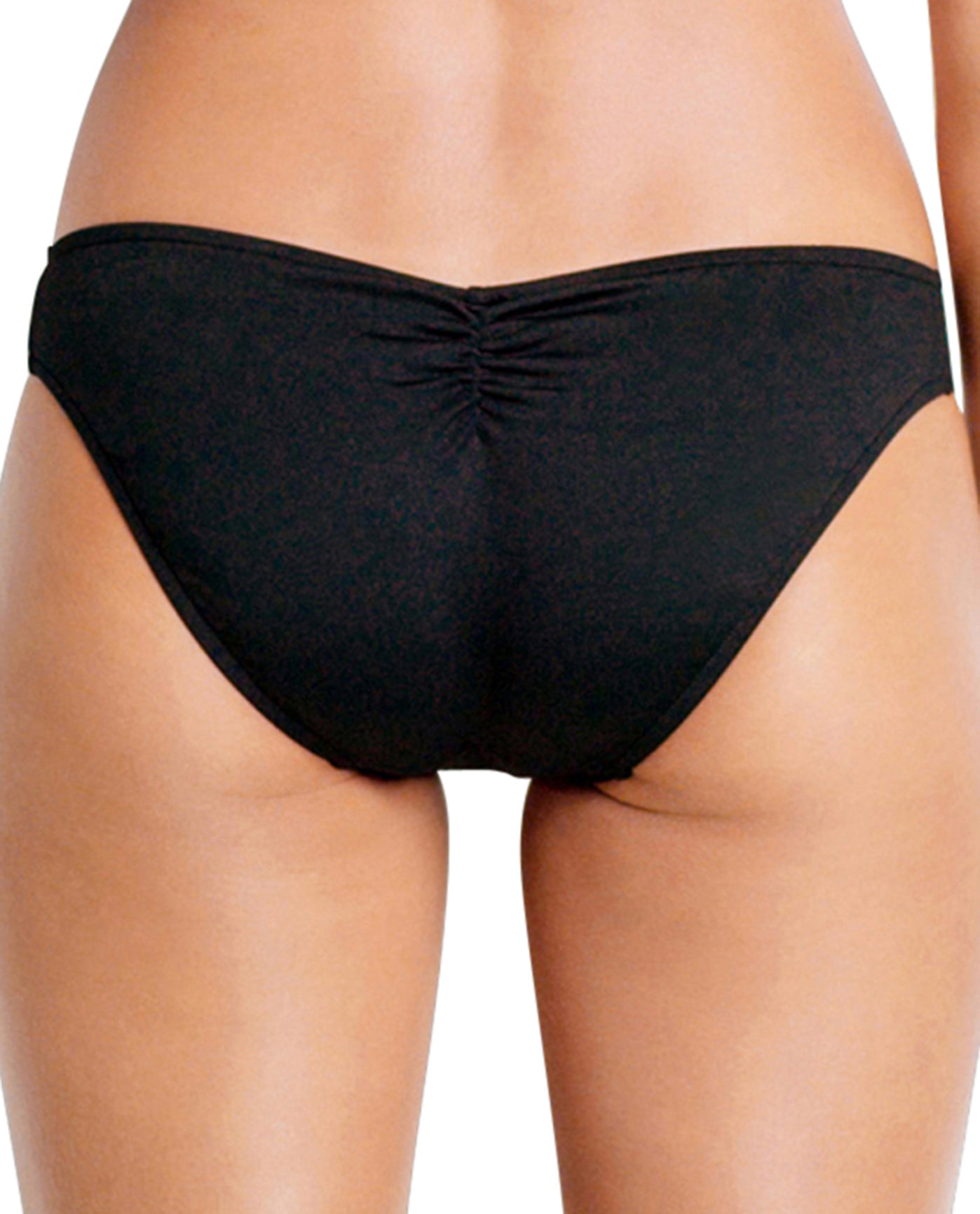 Back View Of Seafolly Hipster Bikini Bottom | SEA BLACK