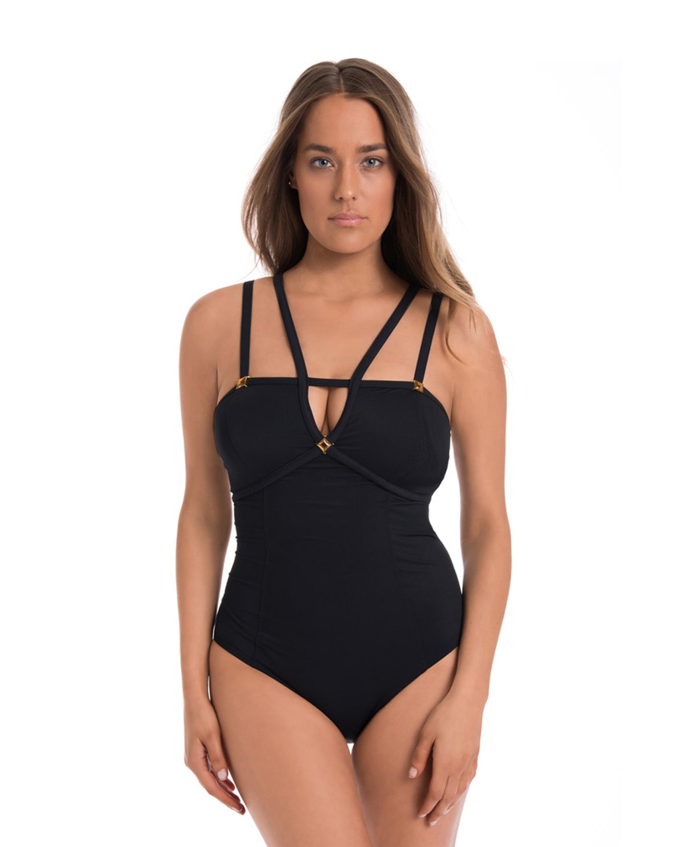 Amoressa by Miraclesuit Diamonds are Forever Vesper Double Strap One Piece  Swimsuit
