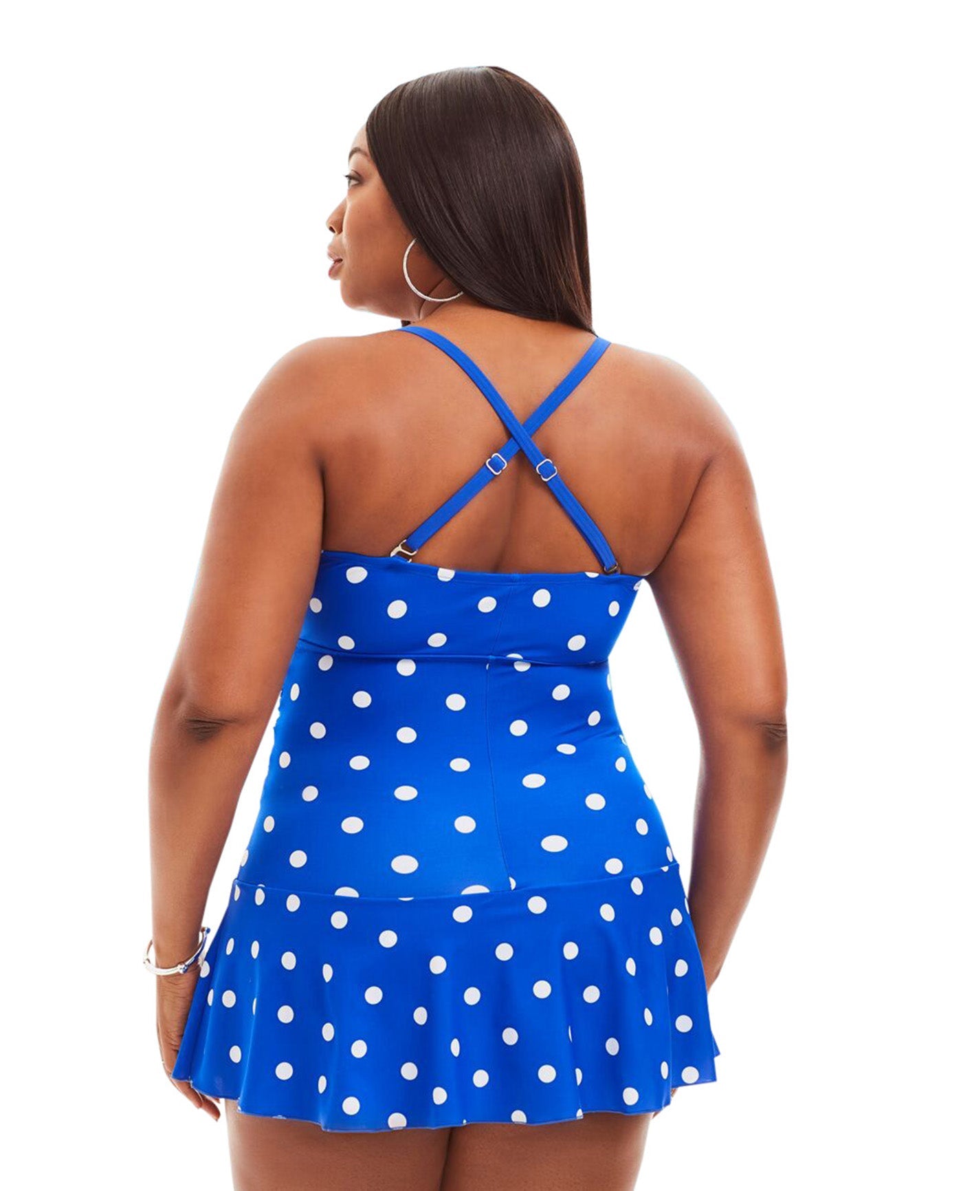 Side View Of Always For Me Plus Size Daphne Swimdress | AFM ROYAL