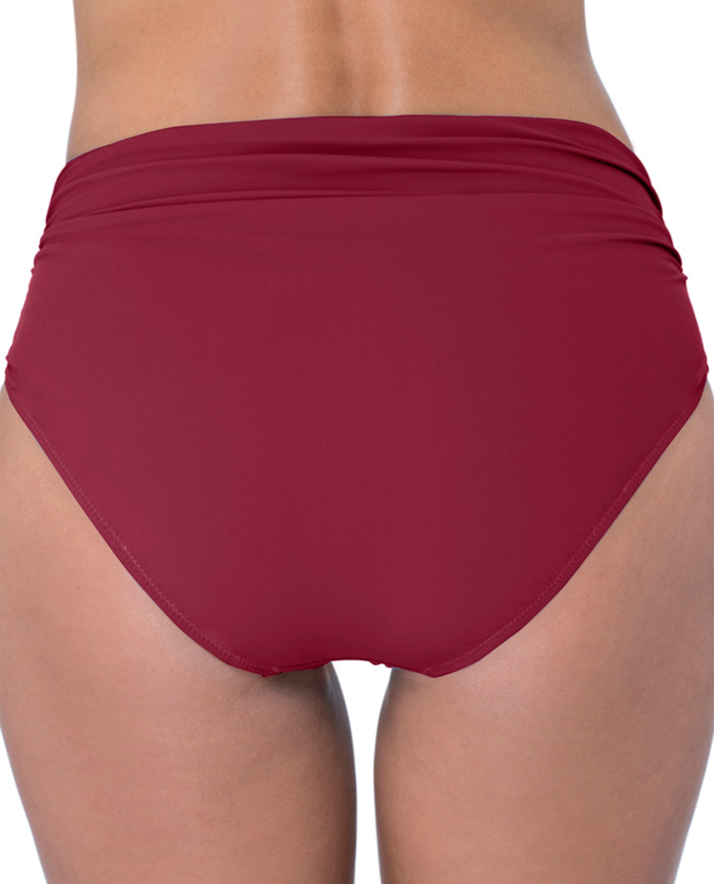 Back View Of Profile by Gottex Tutti Frutti Shirred Tankini Bottom | PRO TUTTI FRUTTI MERLOT