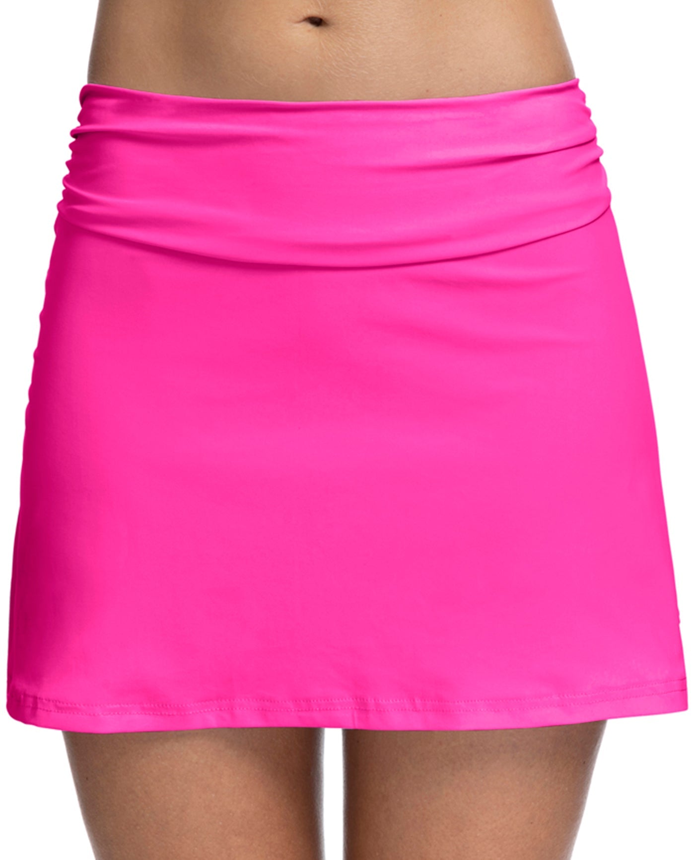 Front View Of Profile by Gottex Tutti Frutti Cover Up Skirt | PRO TUTTI FRUTTI FUCHSIA
