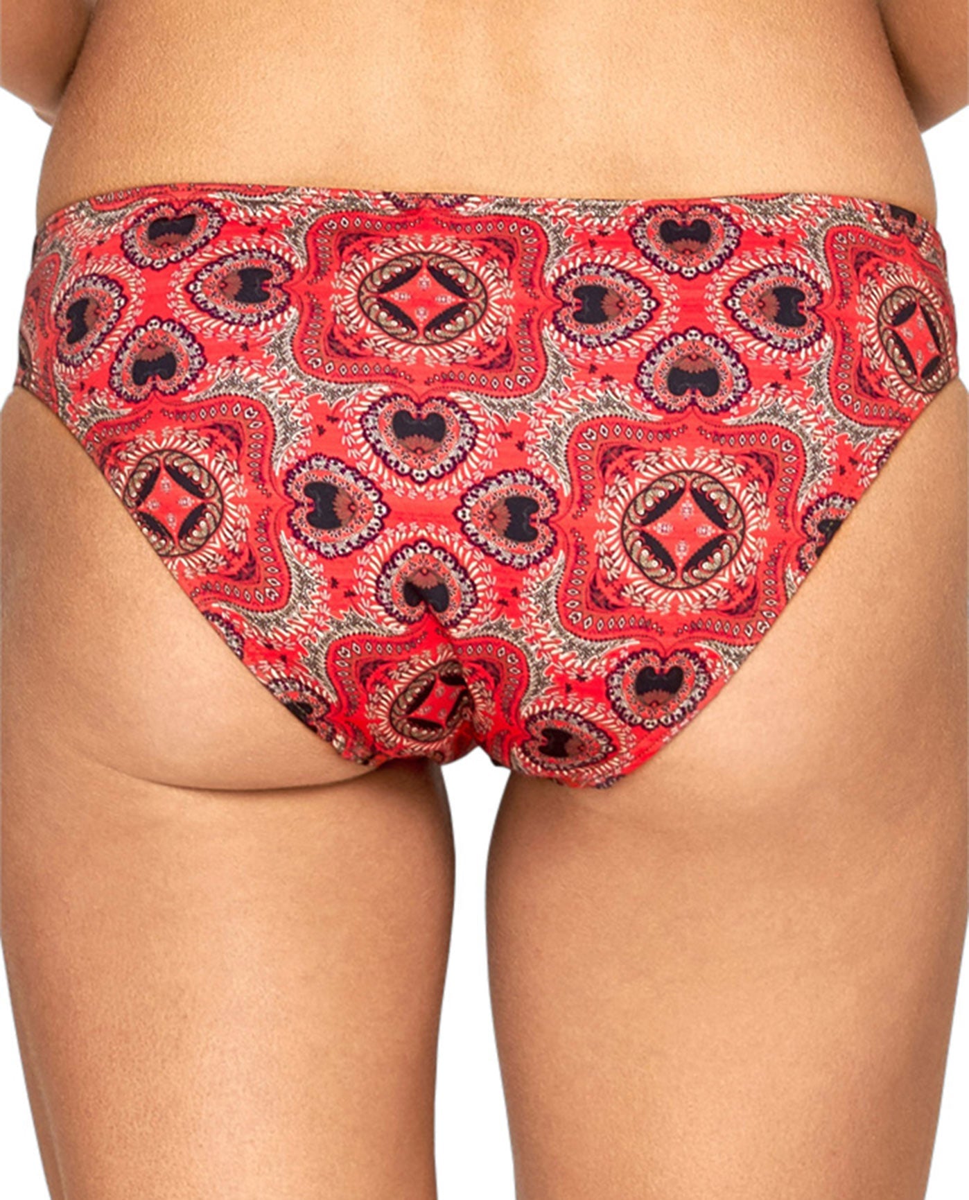 Back View Of JETS Australia Moderate Coverage Hipster Bikini Bottom | JET ARABIAN SPICE