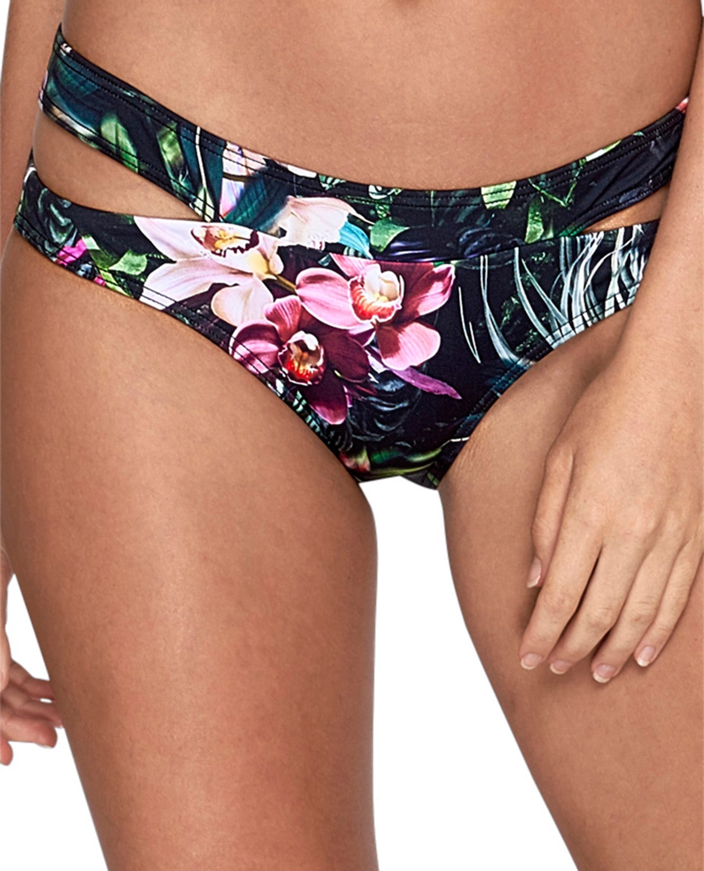 Front View Of JETS Australia Moderate Coverage Hipster Bikini Bottom | JET AUSTRALIA ARCADIA